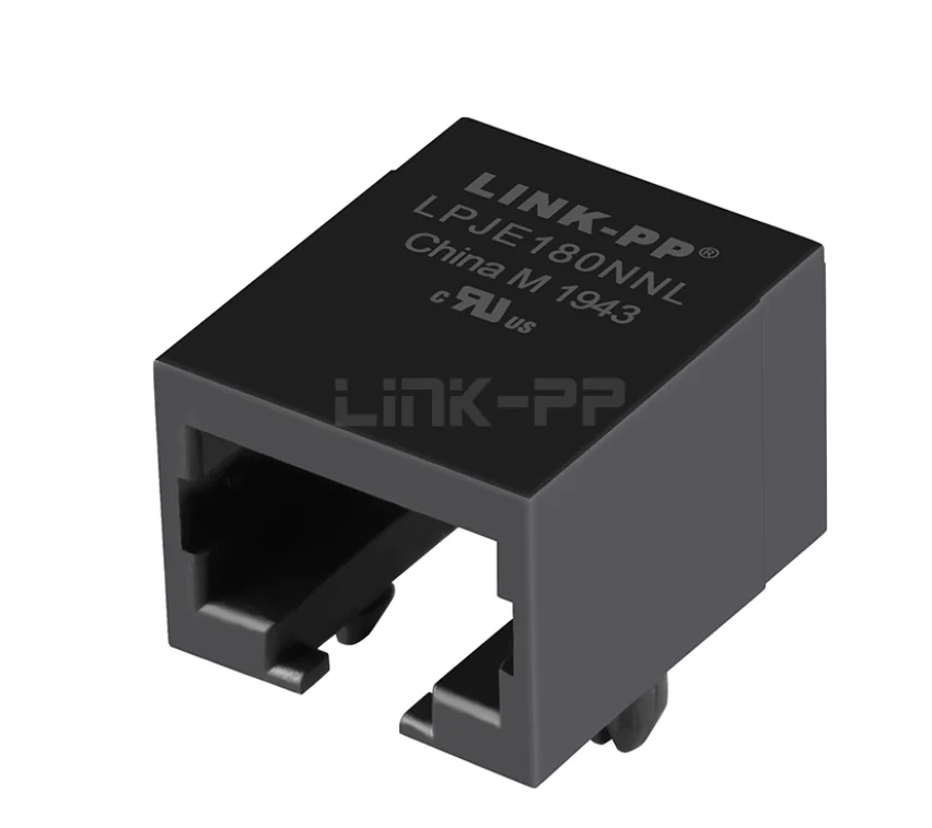 LPJE180NNL Without LED 1X1 Port RJ45 Connector Tab Down without Integrated Magnetics